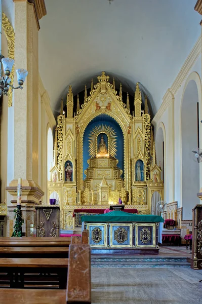 2009 Innenraum Der Neugotischen Kirche Nossa Senhora Saligao Bei Mapusa — Stockfoto