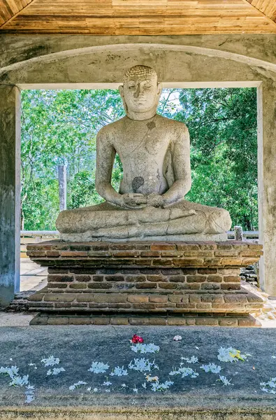 2007 Статуя Будды Самадхи Парке Махамевнава Анурадхапуре Шри Ланка Анурадхапура — стоковое фото