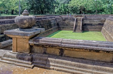 09 10 2007 İkiz Göletler Kuttam Pokuna, Abhayagiri Kompleksi, Anuradhapura, UNESCO Dünya Mirası Sitesi, Sri Lanka, Asya