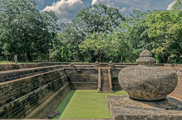 2007 Twin Ponds Kuttam Pokuna Abhayagiri Complex Anuradhapura Unesco World — 스톡 사진