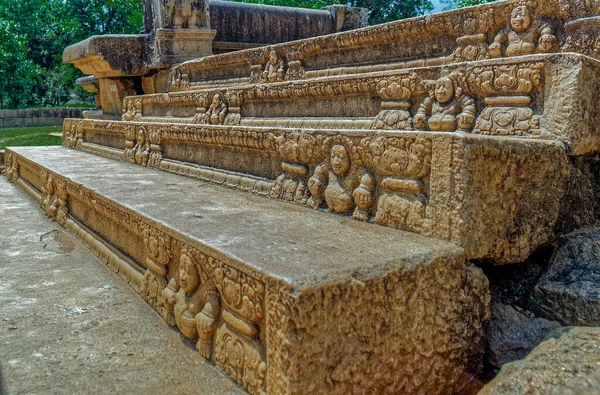 2007 마하세나 궁으로 계단을 옮겨다 스리랑카 아시아 Anuradhapura Sri Lamka — 스톡 사진