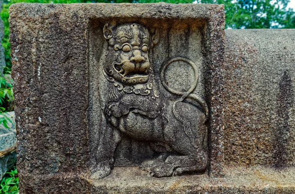 2007 마하세나 Anuradhapura Sri Lanka Asia 폐허의 울부짖는 사자의 — 스톡 사진