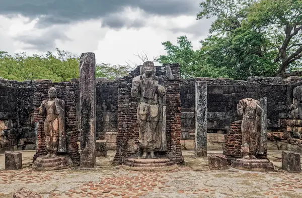 2007 Estatua Permanente Del Señor Buda Hetadageya Polonnaruwa Sri Lanka — Foto de Stock
