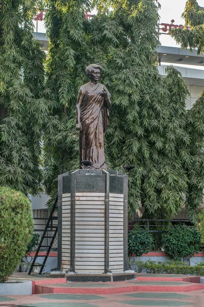 2018 Estátua Indira Ghandi Primeira Ministra Índia Chandrapur Maharashtra Índia — Fotografia de Stock