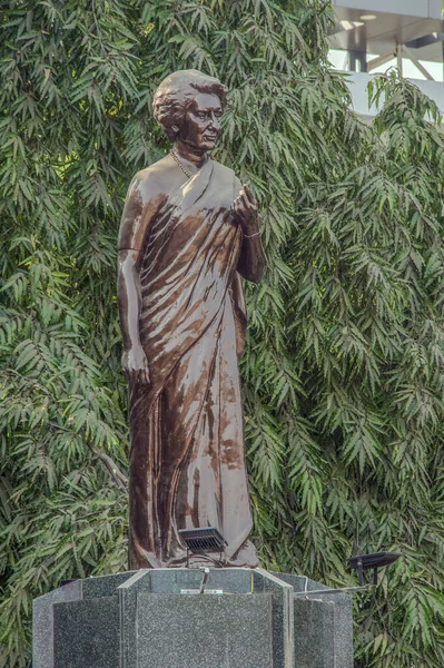2018 Statue Von Indira Ghandi Verstorbene Premierministerin Indiens Chandrapur Maharashtra — Stockfoto