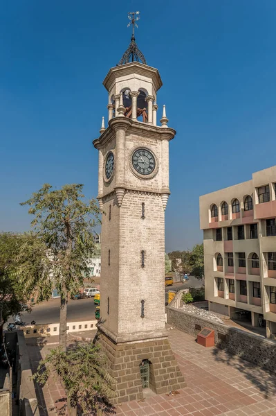 2009 Jam Clock Tower Rajkot Saurashtra Gujarat Índia Fotografias De Stock Royalty-Free