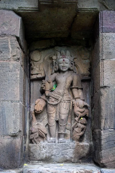 2007 Stenen Sculptuur Buitenmuur Van Mukteshwar Tempel Bhubaneswar Orissa Orissa — Stockfoto