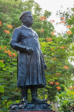 04 26 2014 Sayajirao Gaekwad, Baroda Bronz Heykeli Maharaja, Navsari, Gujarat, Hindistan, Asya 