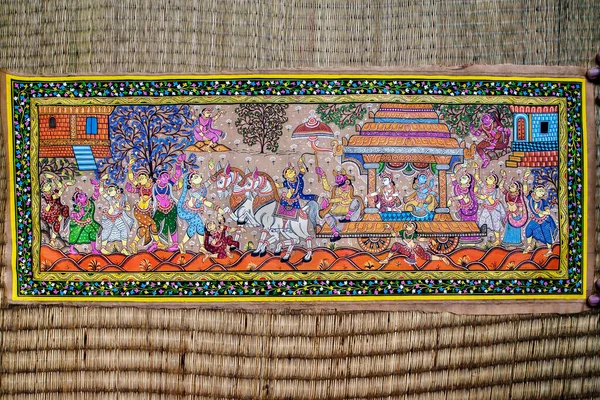 2007 Вражаюча Колекція Традиційного Індійського Народного Племінного Мистецтва Орісса Одісса — стокове фото