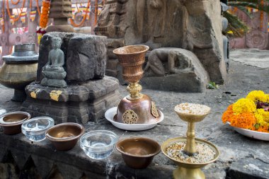 12. 25 2014 Tibet Mitolojisinde Maha Bodhi Kompleksi Bodhgaya Bihar Hindistan.