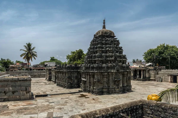 2015 Templo Amruteshwara Annigeri Templo Pedra Negra Construído Pelo Império — Fotografia de Stock