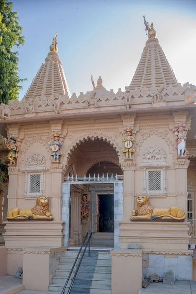 2009 Vintage Antiguo Templo Swaminarayan Gondal Rajkot Distrito Saurashtra Gujarat — Foto de Stock