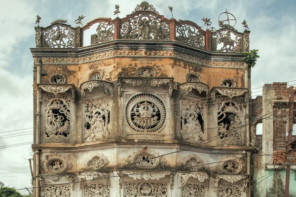 2007 Rumah Lama Dekoratif Tradisional Bhubaneswar Odisha Orissa India Asia — Stok Foto