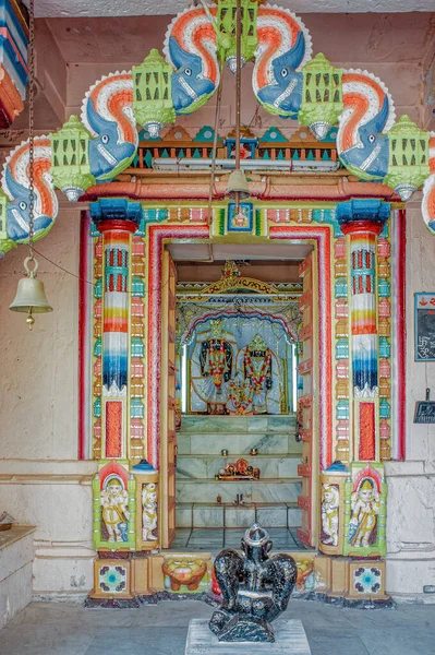 2010 Vintage Lacsmi Vishnu Tempel Altstadt Von Ider Sabarkantha Gujarat — Stockfoto