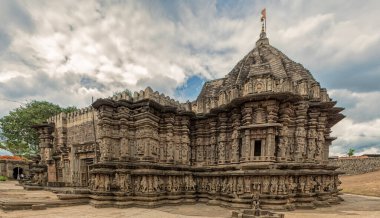  06 12 2017 Taş Kopeshwar Shiva Tapınağı, Kolhapur, Maharashtra, Hindistan, Asya