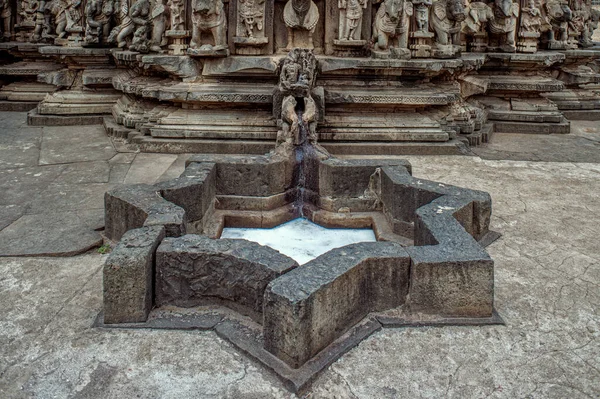 2017 Pedra Esculpida Kopeshwar Shiva Temple Kolhapur Maharashtra Índia Ásia — Fotografia de Stock