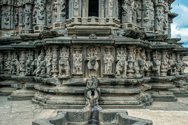 2017 Piedra Tallada Kopeshwar Shiva Temple Kolhapur Maharashtra India Asia — Foto de Stock