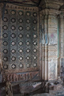 06 06 2015 Jali Screens Mandapa, some shwar shiva Temple, Haveri, Karnataka, Hindistan, Asya