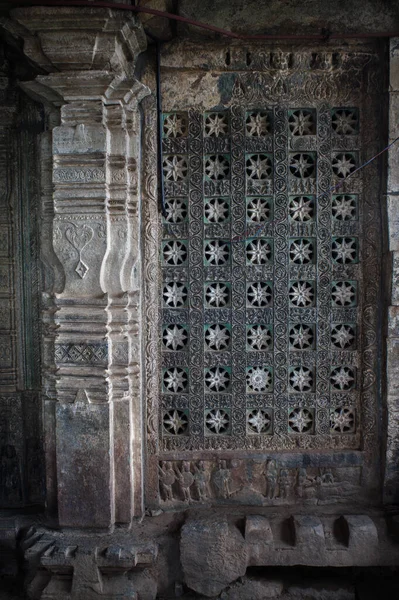 2015 Jali Écrans Mandapa Someshwar Shiva Temple Haveri Karnataka Inde — Photo