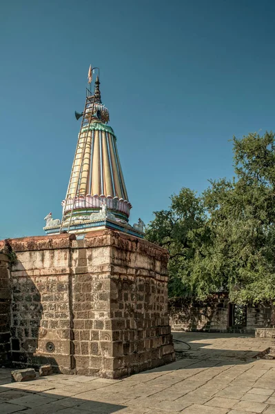 2013 Vintage Sangmeshwar Hemadpanthi Shiva Tempio Kudal Solapur Maharashtra India — Foto Stock