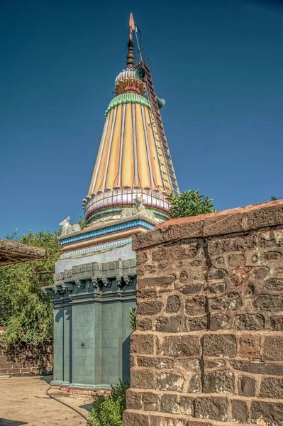 2013 Vintage Sangmeshwar Hemadpanthi Shiva Tempio Kudal Solapur Maharashtra India — Foto Stock
