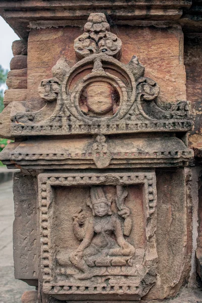 2007 Antike Sandsteinschnitzerei Mukteshwar Tempel Orissa Indien — Stockfoto