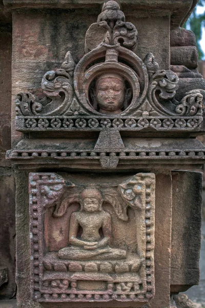 2007 Oude Zandsteen Snijwerk Mukteshwar Tempel Orissa India Azië — Stockfoto