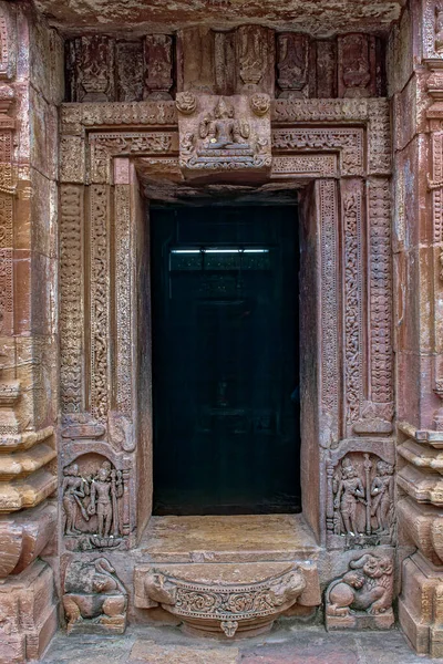 2007 Ancient Sandstone Carving Mukteshwar Temple Orissa India Asia — 스톡 사진