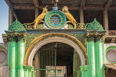 12. 20 2014 Eski Ev Gaya Bihar Hindistan 'ın Kıvrımlı Kapısı.