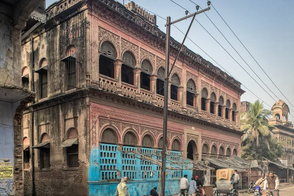 2014 Vintage Välvda Fönster Gamla Huset Gaya Bihar India Asien — Stockfoto