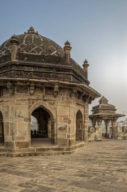 12 21 2014 Şah Suri Hint-İslam Mezarı mimarisi, bu kırmızı kumtaşı mozolesi (122 feet yüksekliğinde), Sasaram Bihar India.Asia.