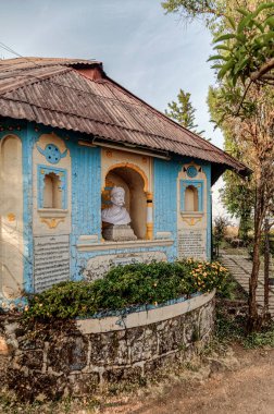 01 11 2007 Vintage Old House sahibi Bal Gangadhar Tilak Pune yakınlarındaki Sinhagad Kalesinde, Maharashtra, Hindistan Asya.