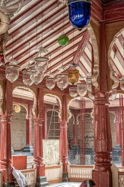 2013 Struttura Legno Vintage Del Tempio Barshi Solapur Maharashtra India — Foto Stock