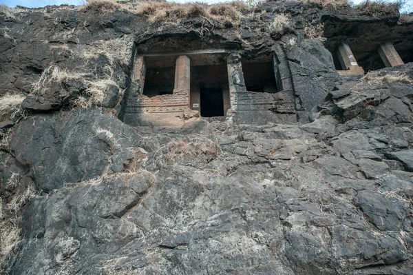 2009 Grottes Bouddhistes Gandharpale Aussi Appelées Grottes Mahad Est Groupe — Photo