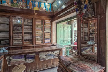 12 22 2014 Eski Tahta Handloom Şovu Khadi Bhadar Sasaram Eski Pazar Sasaram Bihar Hindistan.