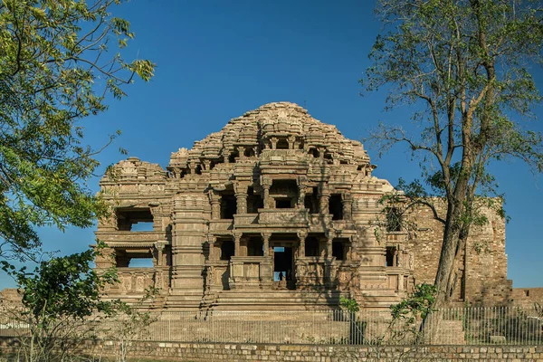2007 Vintage Sasbahu Temple Templo Gemelo Gwalior Construido Siglo Gwalior — Foto de Stock