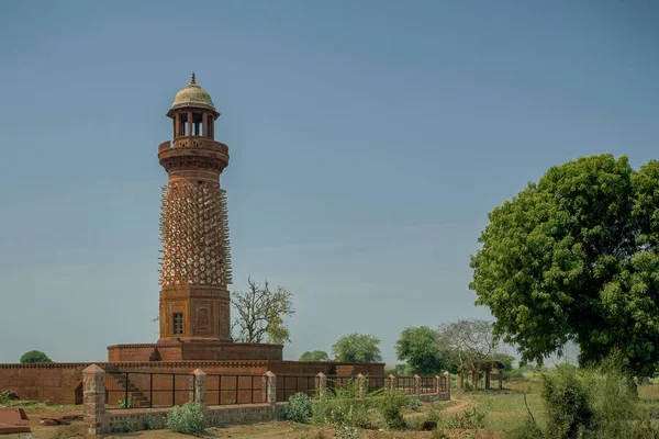 2007 Vintage Hiran Minar Fatehpur Sikri Een Klassieke Rode Zandsteen — Stockfoto