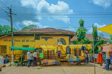 06 04 2014 Vintage Old Style Village Market, Banavasi, Sirsi, Uttara Kannada, Karnataka, Hindistan, Asya.
