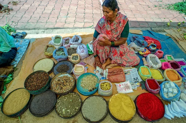 2014 Village Market Banavasi Sirsi Uttara Kannada Karnataka India Asia — Stock Photo, Image