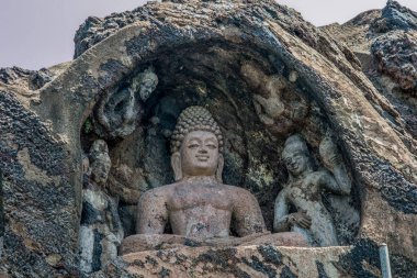 Bojjannakonda ve Lingalakonda, Sankaram, Anakapalle of Anakapalle yakınlarında bulunan 4. ve 9. yüzyılda yaşamış iki Budizm mağarası. Andhra Pradesh Hindistan Asya.