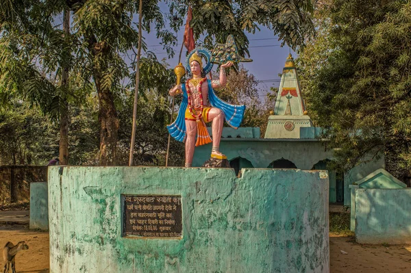 2014Vintagebrigtly Paintes Maruti Eller Hanumanji Chowka Kandra Jharkhand India Asien — Stockfoto