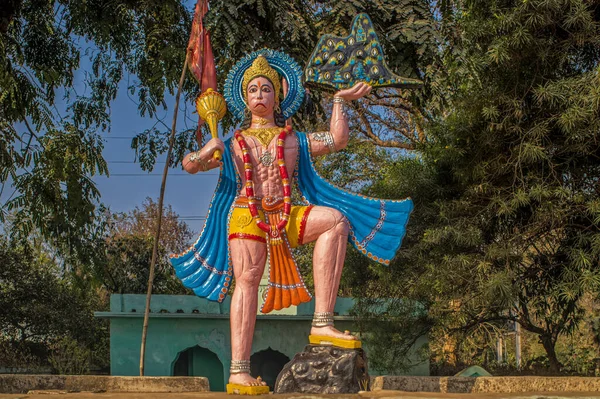 2014Vintagebrigtly Paintes Maruti Hanumanji Chowka Kandra Jharkhand India Asia — стокове фото