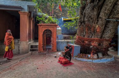 12. 20 2014 Vintage Mataji veya Devi Nilanchal Kamrukam Tapınağı Kompleksi Gaya Bihar Hindistan Asya