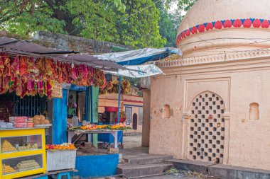 Vishnupad Tapınağı Gaya Bihar Hindistan Asya yakınlarında satılan 12.20 Hindu dini eşyalar.