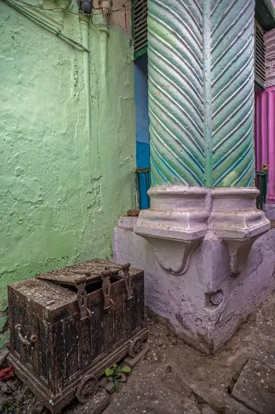 2014 Pilier Une Ancienne Maison Style Colonial Vintage Gaya Bihar — Photo