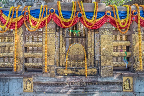 2014 Buddhistische Mönche Mahabodhi Baum Unesci Welterbe Bodh Gaya Bihar — Stockfoto