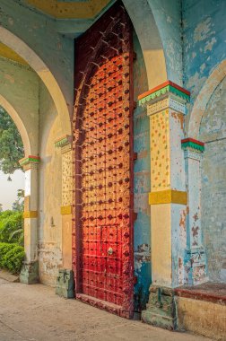 08 31 2008 Vintage Shri Ghanshyam Maharaj Devendra Bhuvan Sahjanand Swami Babhnan Mankapur Rd, Chhapaiya, Uttar Pradesh Hindistan Asya.