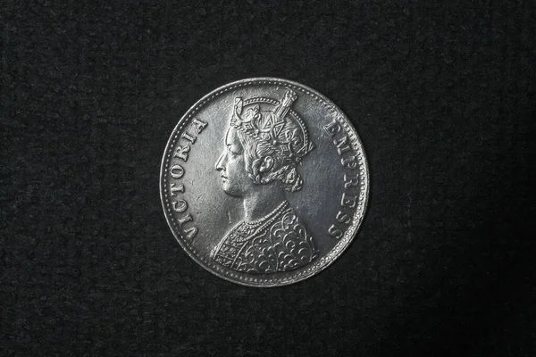 2007 Vintage Set British India Silver Coins Coinage Lokgram Kalyan — Stock Photo, Image