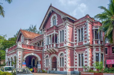 01 19 2013 Vintage 1829 AD-Victoria Diamond Jubilee Library Now State Central Library - Palayam, Thiruvananthapuram, Kerala, Hindistan Asya.