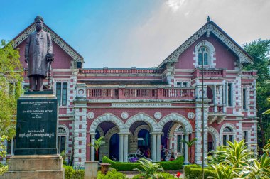 01 19 2013 Vintage 1829 AD-Victoria Diamond Jubilee Library Now State Central Library - Palayam, Thiruvananthapuram, Kerala, Hindistan Asya.